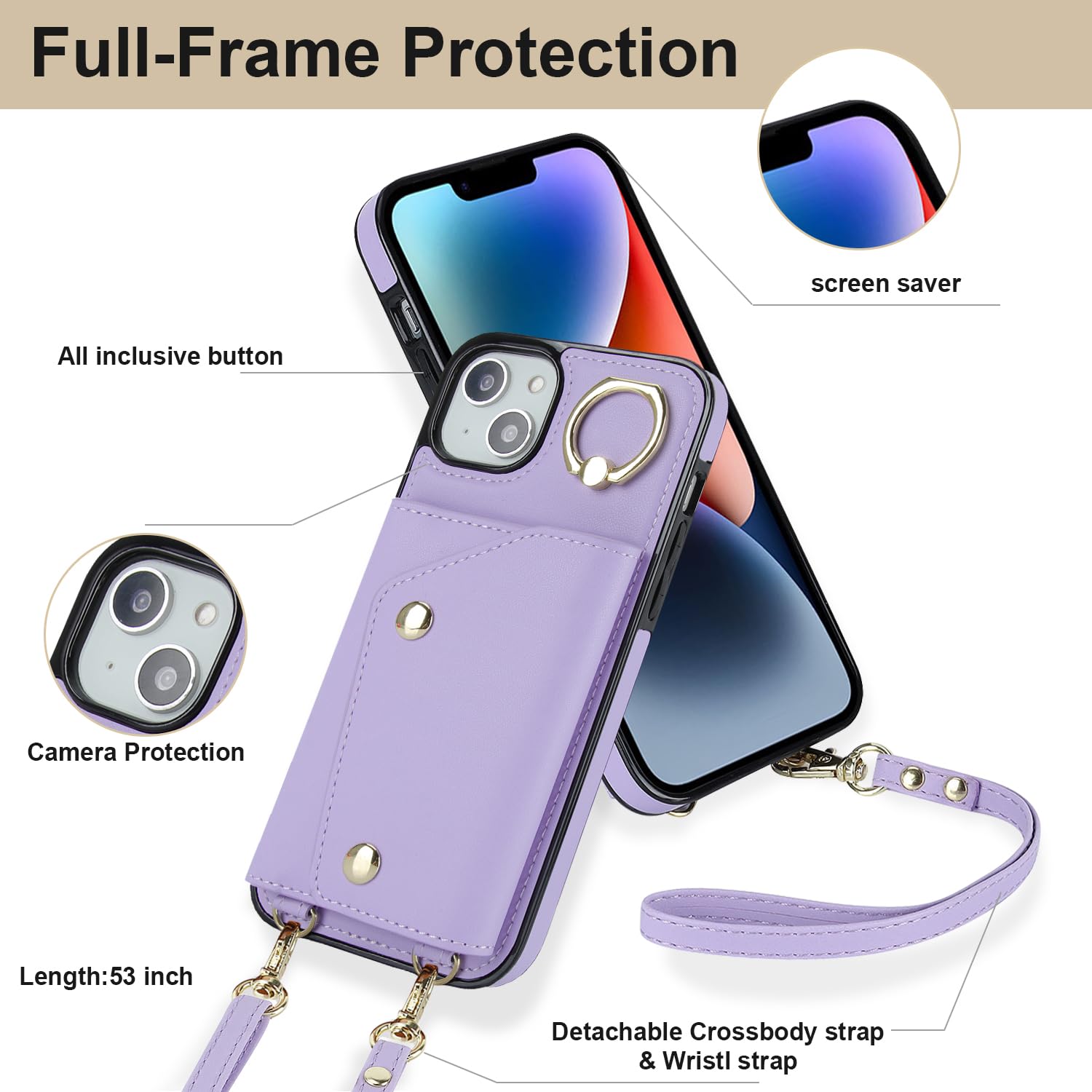 手帳型ケース iPhone 14pro カード収納 ストラップ付きiPhone Amazon.co.jp: Smartist ViLi GHB iPhone 14 Pro 対応 財布型